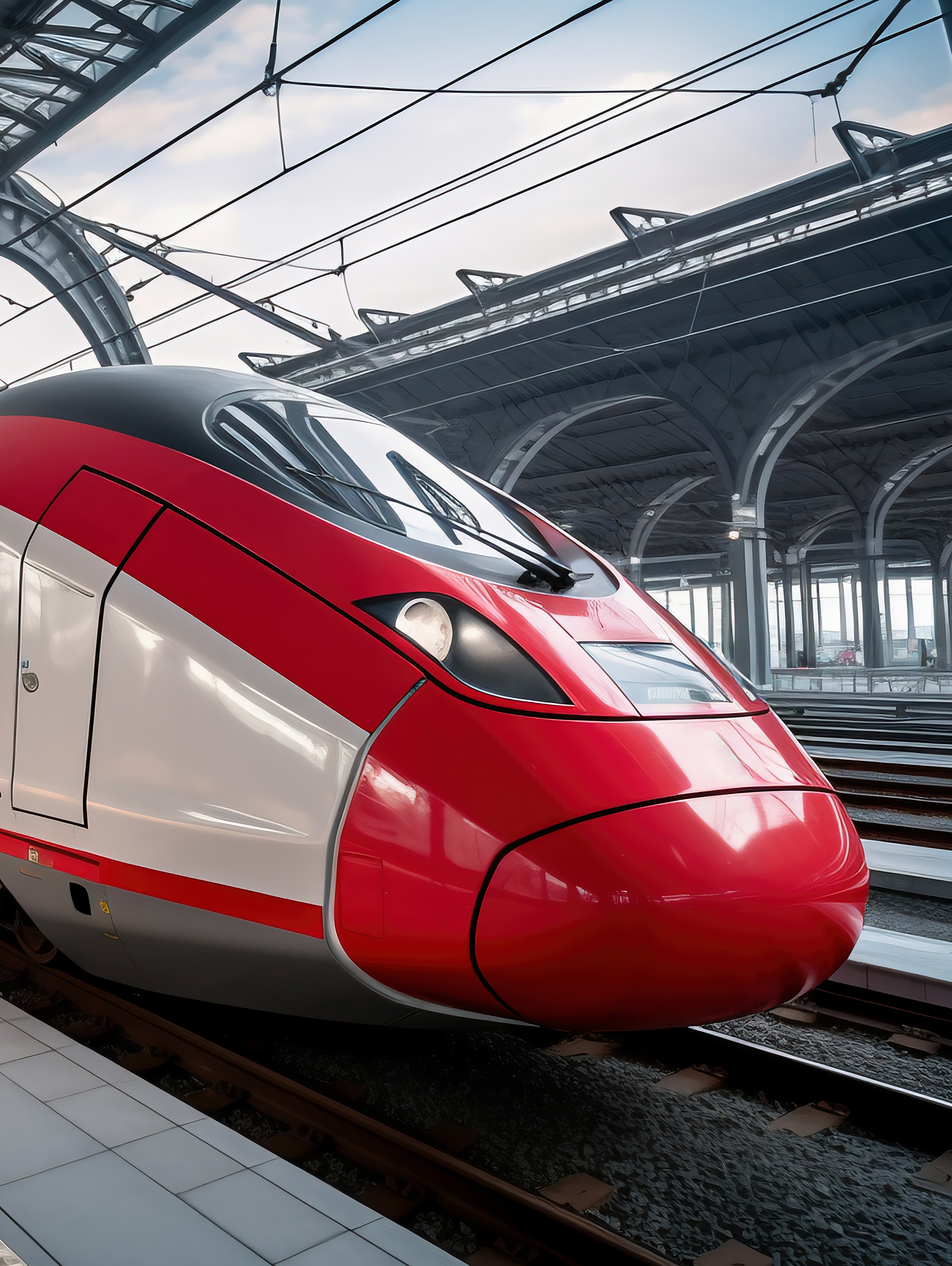 Tren en una estación