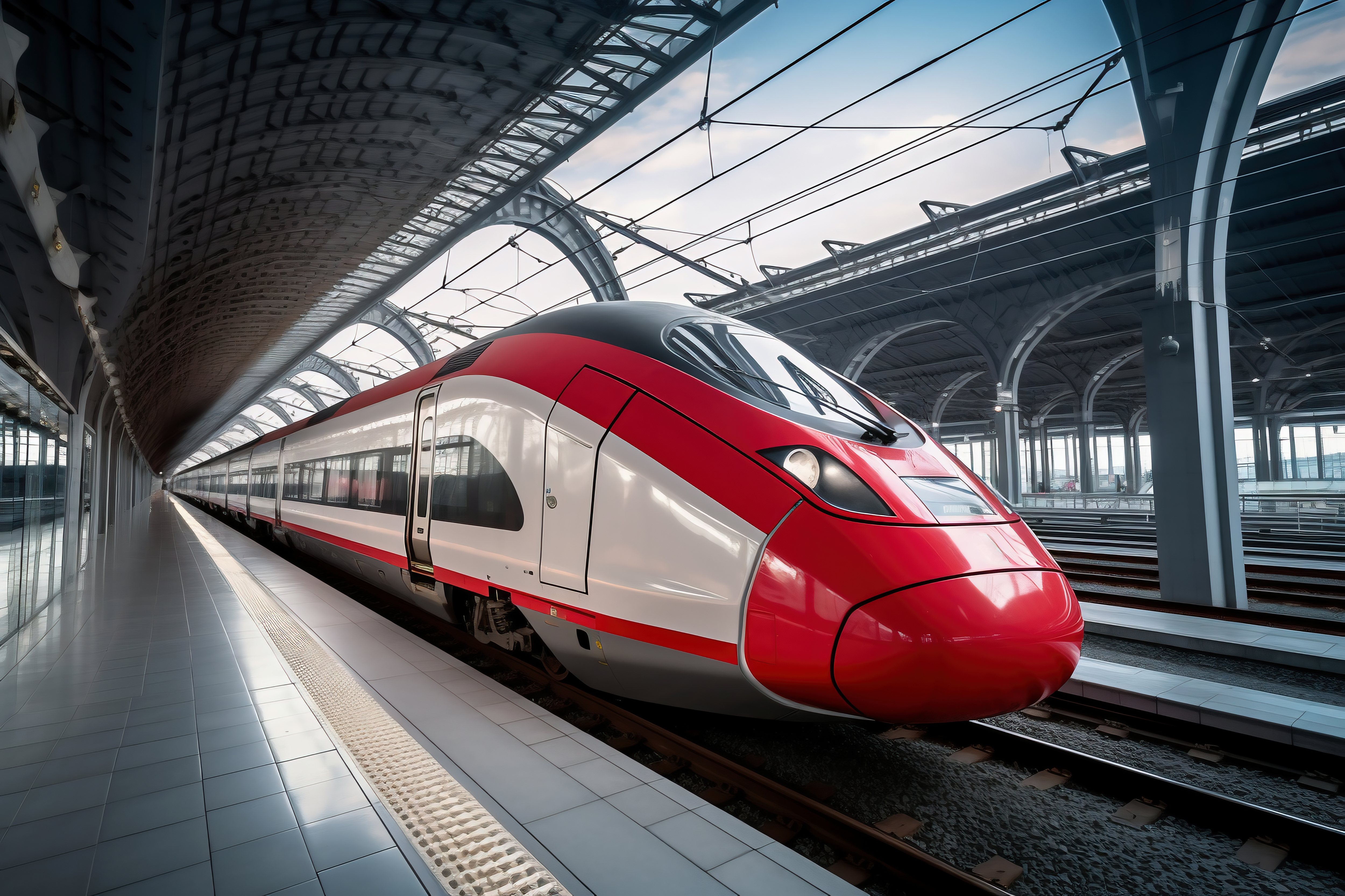 Tren en una estación